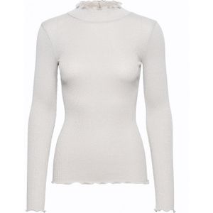 Rosemunde Trui grijs (Maat: M) - Glitter - Halslijn: Opstaande kraag,