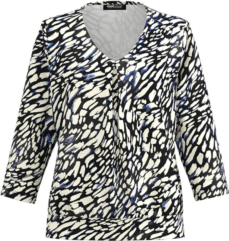 Frank Walder - Longsleeve - Blauw - V-hals