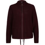 Olsen Vest bordeaux (Maat: 36) - Effen - Halslijn: Opstaande kraag,