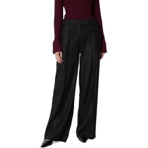 Co'Couture - MaggieCC LL - Broek - Zwart - Streep