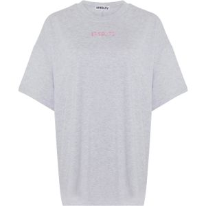 Stieglitz Dames t-shirt grijs (Maat: M) - Mélange - Halslijn: Ronde hals,