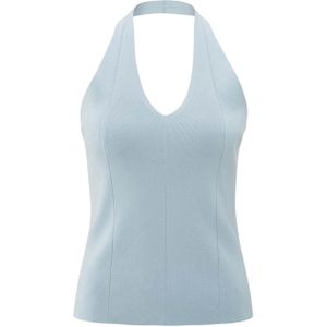 YAYA Trui blauw (Maat: S) - Effen - Halslijn: V-hals,