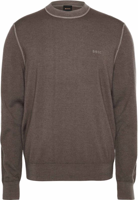 Hugo Boss - Astefo - Pullover - Beige - Lichtgewicht Scheerwol