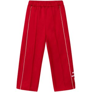 Alix - Mini Knitted Wide Leg Broek - Rood