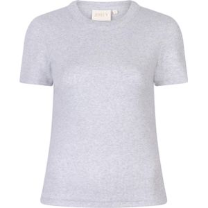 Josh V T-shirt grijs (Maat: XS) - Mélange - Halslijn: Ronde hals,