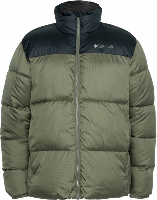 COLUMBIA - Puffect III - Gewatteerde Korte Jas - Olijfgroen / Zwart / Wit