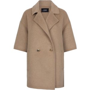 Ibana Jas beige (Maat: 36) - Effen - Halslijn: Revers,