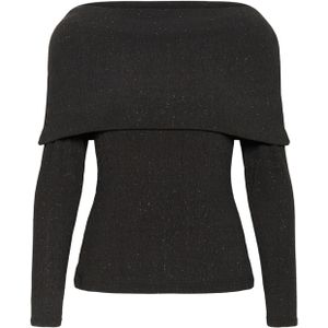 InWear - KRITHIW - Blouse - Zwart - Effen - Halslijn Off Shoulder