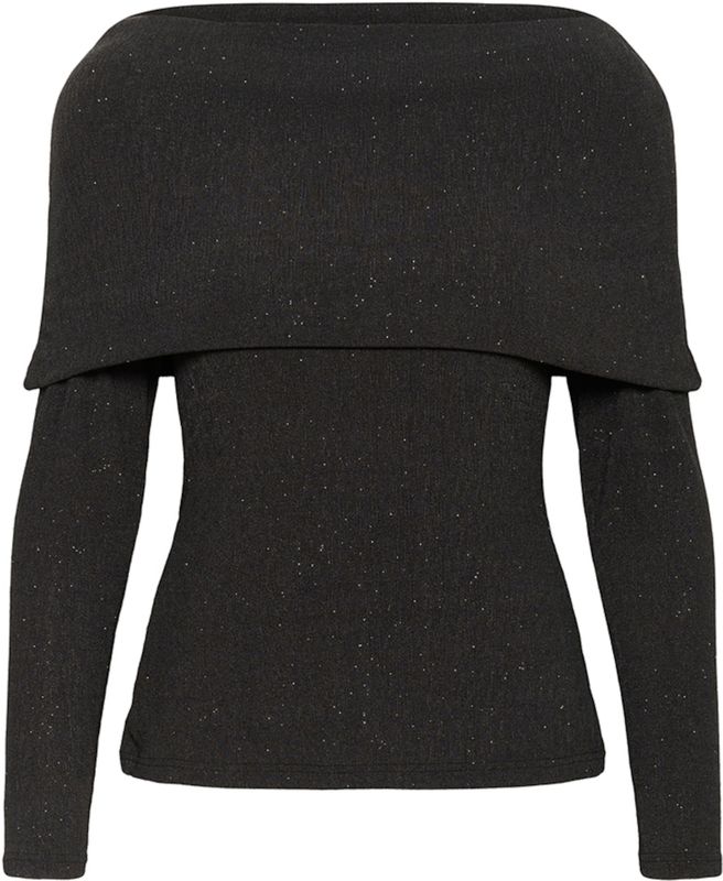 InWear - KRITHIW - Blouse - Zwart - Effen - Halslijn Off Shoulder