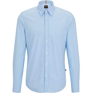 Boss Orange Overhemd lange mouw blauw (Maat: XL) - Effen