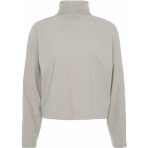 Drykorn Dames coltrui beige (Maat: S) - Effen - Halslijn: Col,