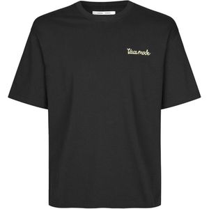 Samsøe Samsøe T-shirt zwart (Maat: L) - Fotoprint - Halslijn: Ronde hals,