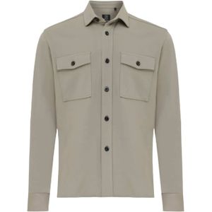 Genti Heren overshirt groen (Maat: XL) - Effen