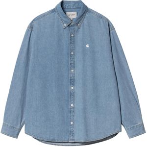 Carhartt WIP Heren overhemd lange mouw blauw (Maat: XL)