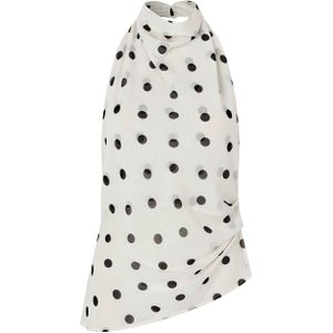 Envii Dames top ecru (Maat: 42) - Halslijn: Opstaande kraag,