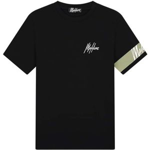 Malelions T-shirt zwart (Maat: S) - Tekst - Halslijn: Ronde hals,