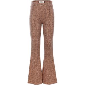 Looxs Little Little animal rib flare broek beige (Maat: 116)