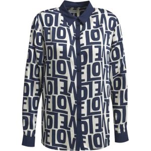 Regular fit overhemdblouse in all-over look