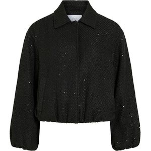 Vila - Vicapsy Glitter Jacket - Zwart - Damesjas