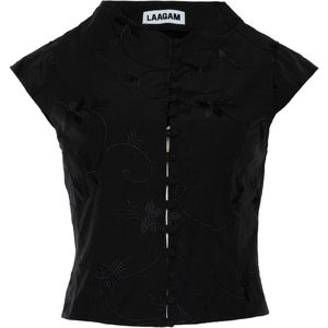 FARM Rio Dames jurk zwart (Maat: S) - Halslijn: V-hals,