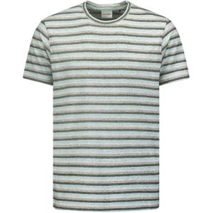 No Excess T-shirt blauw (Maat: XL) - StreepMélange - Halslijn: Ronde hals,
