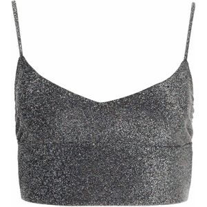 Karma Koma Top zilver (Maat: S) - Glitter - Halslijn: V-hals,