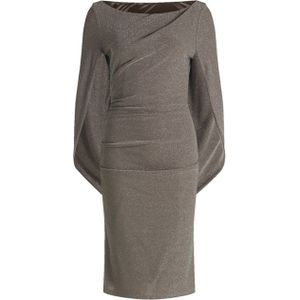 Vera Mont Jurk grijs (Maat: 44) - Glitter - Halslijn: Boothals,