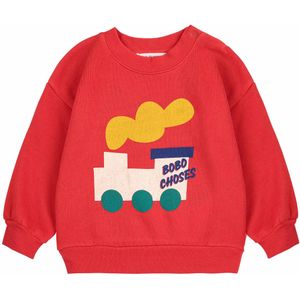 Bobo Choses Jongens trui rood (Maat: 9M) - Baby