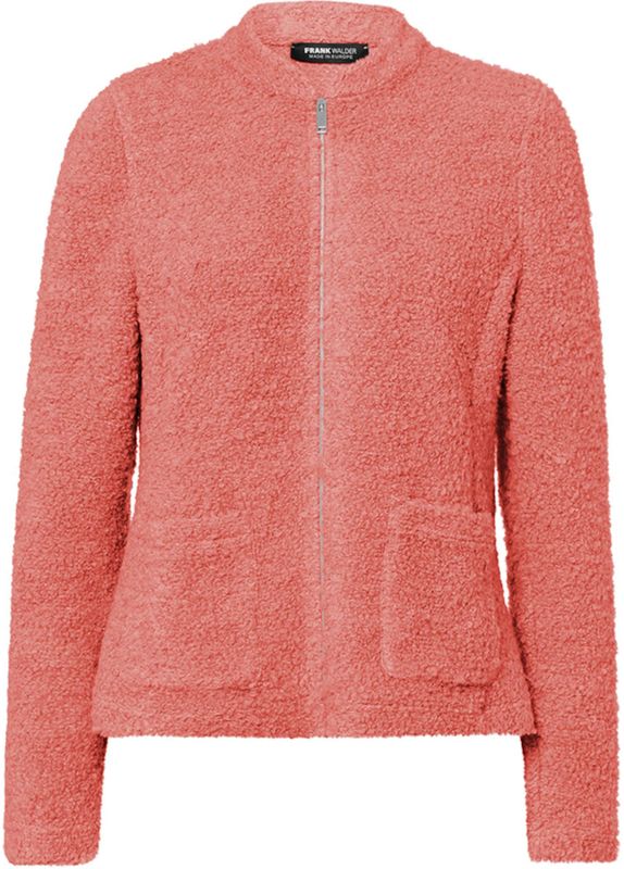 Frank Walder Dames vest oranje (Maat: 36) - Halslijn: Opstaande kraag,