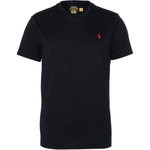 Ralph Lauren T-shirt zwart (Maat: M) - Effen - Halslijn: Ronde hals,