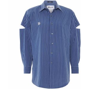 Blaze Amsterdam Blouse blauw (Maat: Onesize) - Halslijn: Polokraag,