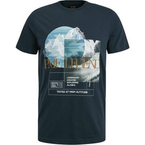 PME Legend T-shirt blauw (Maat: M) - Fotoprint - Halslijn: Ronde hals,