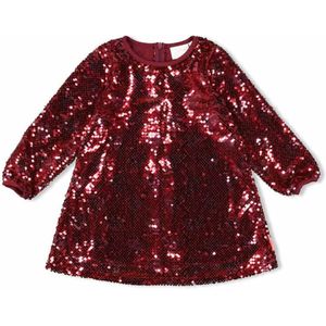 Jubel Jurk bordeaux (Maat: 122) - Glitter