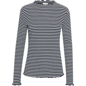 Karen by Simonsen - Veelkleurig - Dames Top - Longsleeve - Hoge Hals