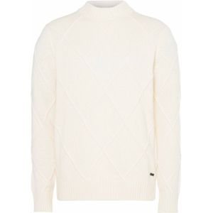 Seven Dials Trui ecru (Maat: S) - Halslijn: Opstaande kraag,