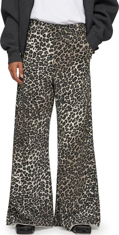 10Days - Broek - Beige Gemêleerd - Wide Leg - Mid Waist