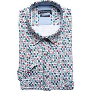 Giordano Overhemd korte mouw multicolor (Maat: 4XL)