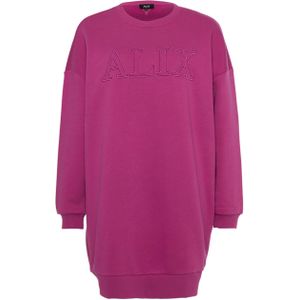 Alix The Label Jurk roze (Maat: XL) - Tekst - Halslijn: Ronde hals,