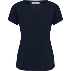 Studio Anneloes Dames t-shirt blauw (Maat: XXS) - Halslijn: V-hals,