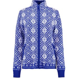 Bloomings Dames vest blauw (Maat: S) - Halslijn: Opstaande kraag,