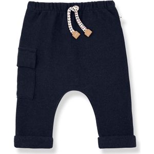 One More in the family Jongens broek blauw (Maat: 9M) - Baby