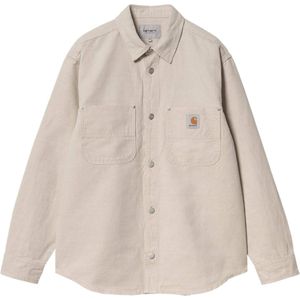 Carhartt WIP Heren overhemd lange mouw ecru (Maat: L) - Effen