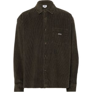 Obey Obey Buckley Corduroy Woven overshirt groen (Maat: S)