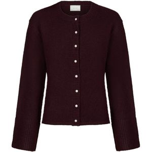 Neo Noir - Marie Louise - Gebreide Cardigan - Wine