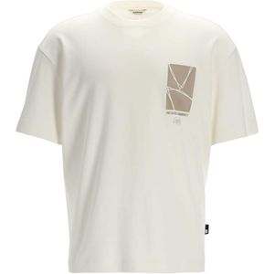 Chasin' T-shirt ecru (Maat: S) - Fotoprint - Halslijn: Ronde hals,