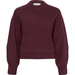 FFC Fashion Trui bordeaux (Maat: XL) - Effen - Halslijn: Opstaande kraag,
