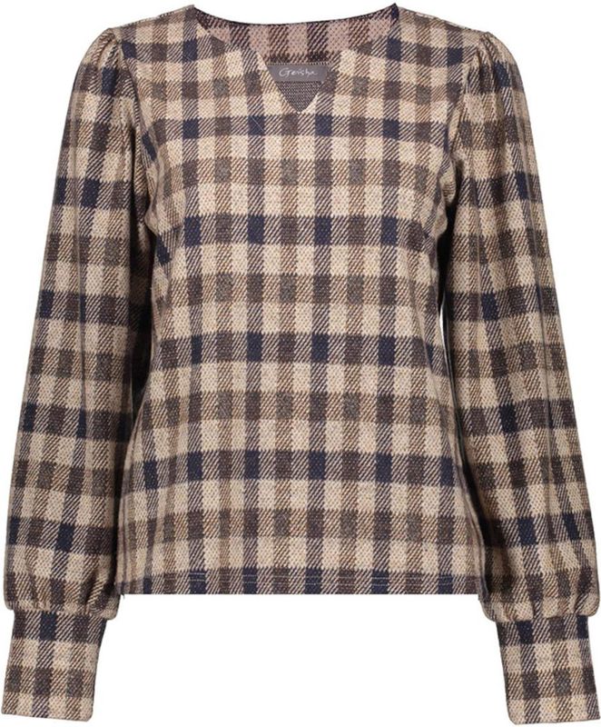 Geisha - Top - Bruin - Dessin