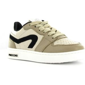 Pinocchio jongens veterschoenen beige (Maat: 26 EU)