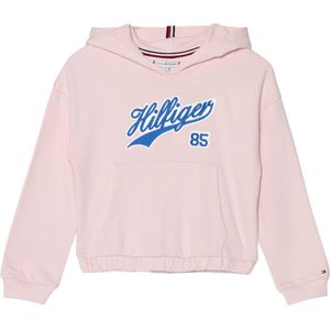 Tommy Hilfiger Hoodie roze (Maat: 164) - Tekst - Halslijn: Capuchon,