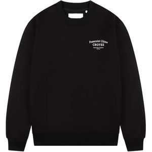 Croyez homme Heren trui zwart (Maat: XL) - Tekst - Halslijn: Ronde hals,
